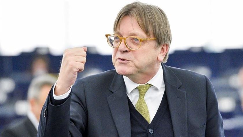 This is Guy Verhovstadt, he fucks Russia for Breakfast. He got the EU Parliament to vote for a Force Clause giving Ukraine 7 new Patriot Systems. EU Parliament voted 515 vs 62 for giving Ukraine 7 Patriot Systems. Dear US, this is how you do it.