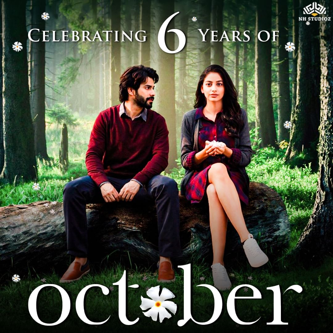 Celebrating 6 years of heartwarming romance with Oct🌸ber! Cheers to love & memories. ❤️✨ #October #6YearsOfOctober #VarunDhawan #BanitaSandhu #NHSTUDIOZ