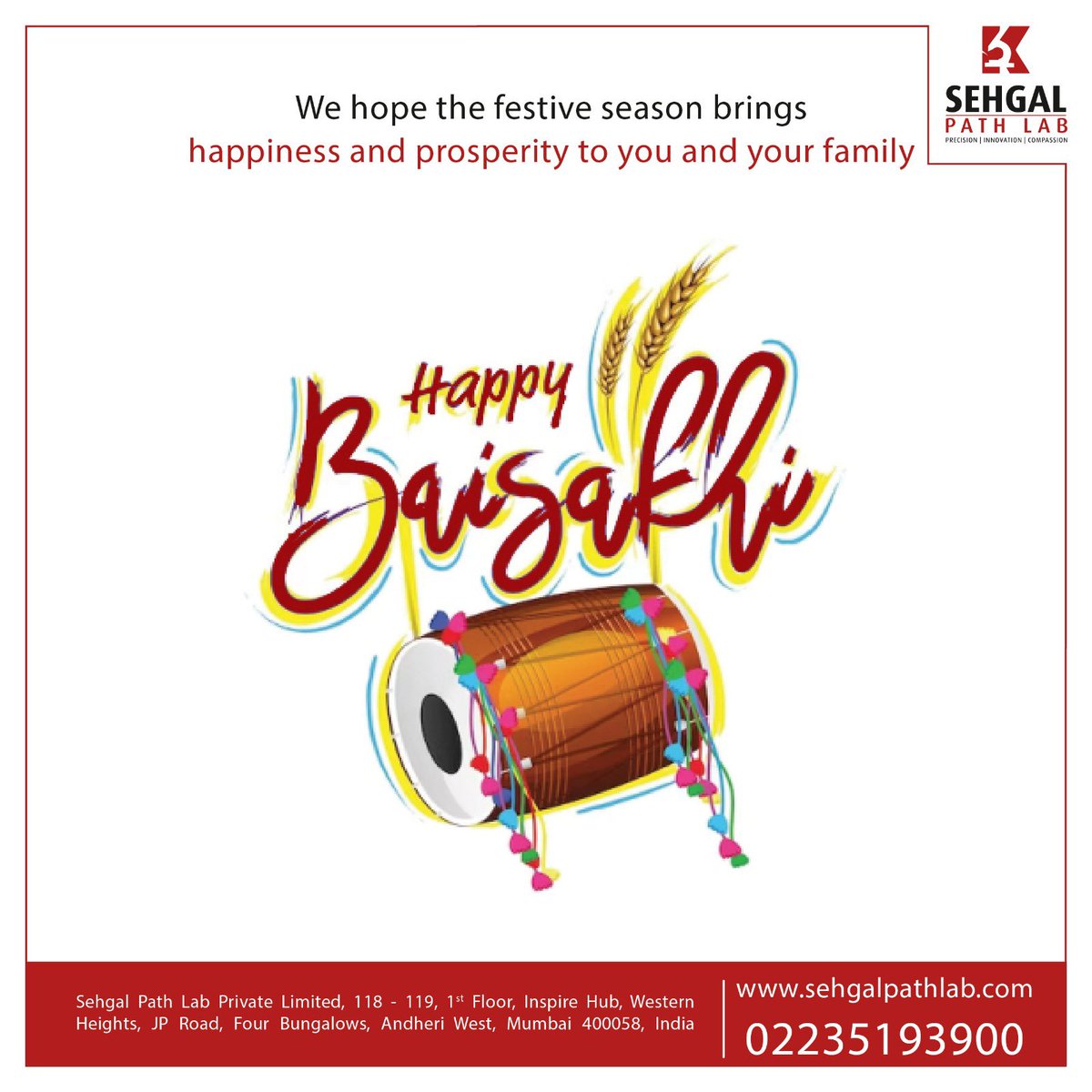SehgalPathLab's tweet photo. Wishing you Happy Baisakhi! #baisakhi #india #vaisakhi #happybaisakhi #punjab #festival #festivals #festivalsofindia #festivalseason #sehgalpathlab @drkunalsehgal https://t.co/uRcPLUjTYH