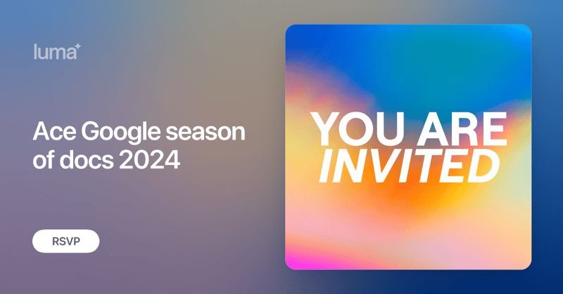 Join me this Sunday to learn how to ace the Google season of Doc 2024. Don't forget to read this: buff.ly/4aJzxyI and come with your questions, too. RSVP: buff.ly/4cXfwWY