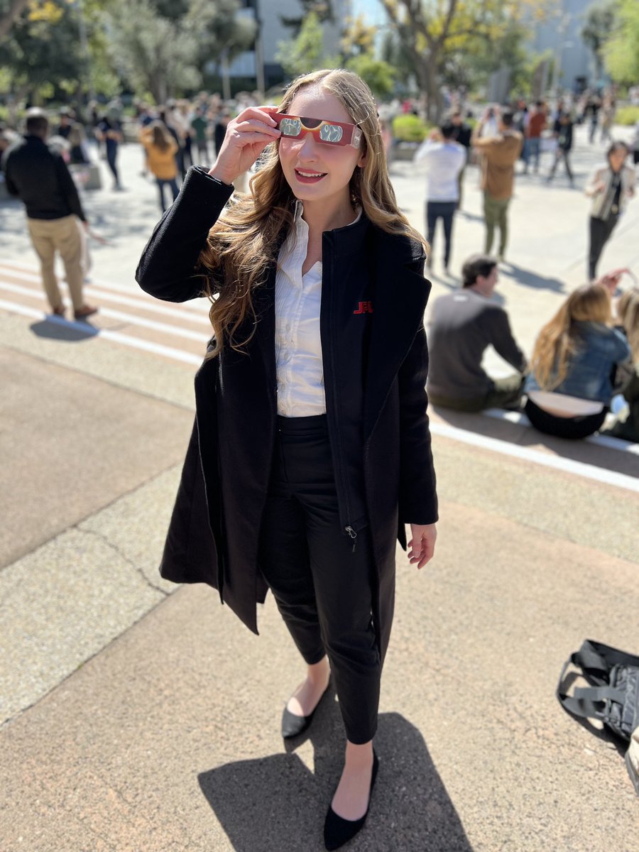 MeganKaily's tweet image. It was an exhilarating eclipse experience at @NASAJPL on Monday! I’m grateful to have been a part of it. #solareclipse #nasajpl