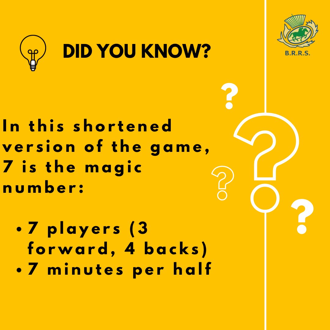 💡Did you know? 7️⃣is the magic number in sevens.