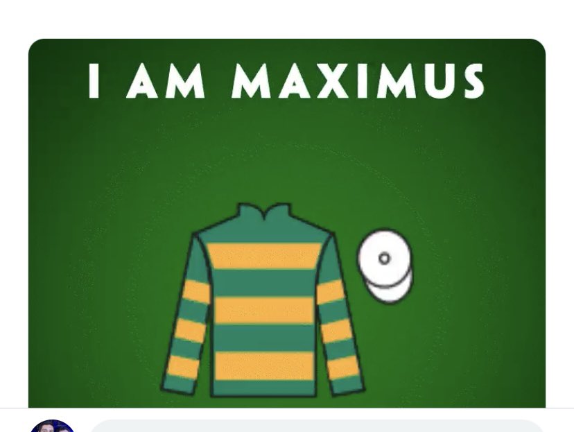 Timmermarshall's tweet photo. @paddypower Come on I am Maximus 🏇🏻🧲 https://t.co/LqHT92sdGW