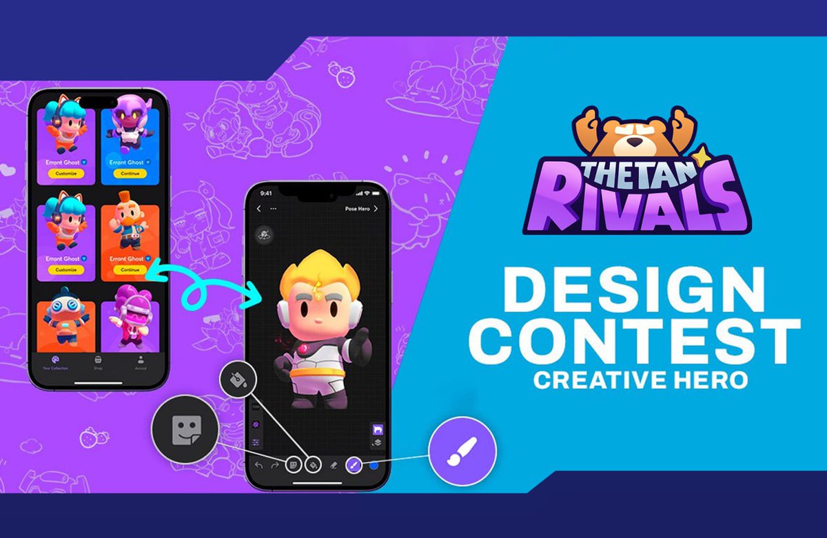 🎨🔥 Thetan Rivals Design Contest: Unleash Your Creativity! 🎮 🎉Prizes pool: 1000 THG & 10WL Time : 13/04 -20/04 Download Thetan Creator : thetanugcapp.page.link/naxz 💥Join Create your masterpiece in ThetaCreator. Post on Twitter or Discord with #thetanrival