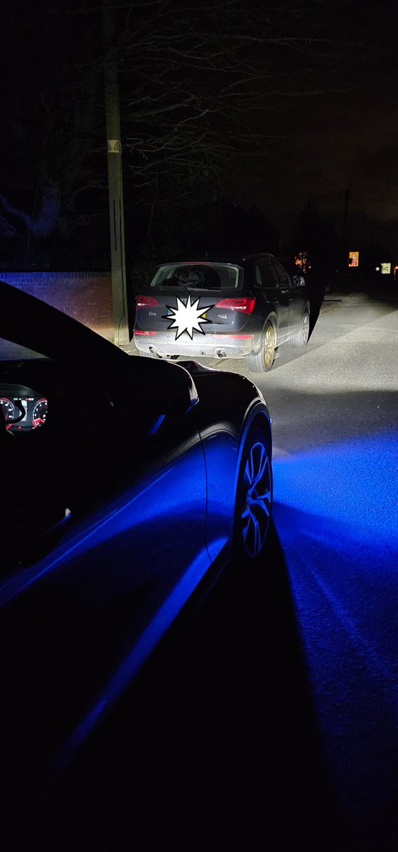 A busy night denying criminals use of Staffordshire Roads. We Pursued this Audi Q5 out of @LichfieldPolice after requesting it to stop, lengthy pursuit before the driver eventually gave up. Not stolen but the driver was positive for Cocaine on @DrugWipeUK #Arrested #RPU