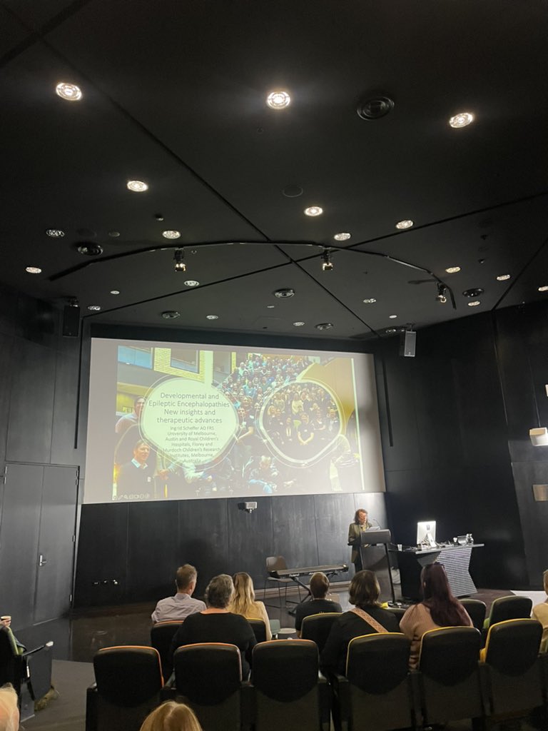 An engaging first day of the #GETA2024 conference hearing from families, clinicians, and scientists about genetic epilepsies.

Also such a privilege to hear my supervisor <a href="/ingridscheffer/">Prof Ingrid Scheffer</a> speak about #DEEs &amp; precision medicine.

<a href="/geneticepilepsy/">GETA</a>