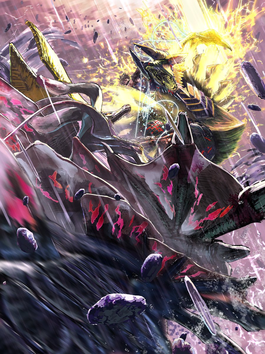 open mouth horns no humans claws monster dragon battle general  illustration images