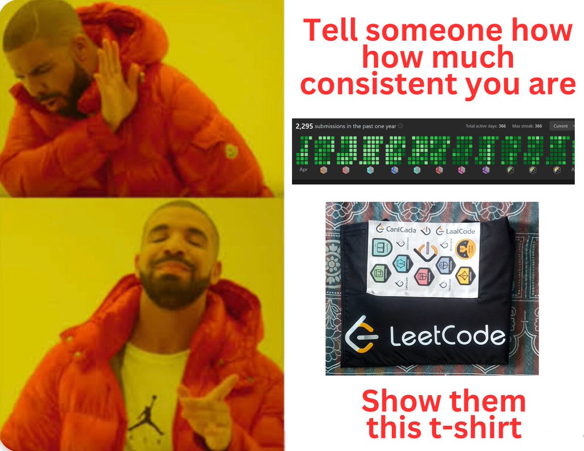 ManishK4514's tweet photo. Leetcode T-shirt 👕🥳 https://t.co/vIdaIqegHT