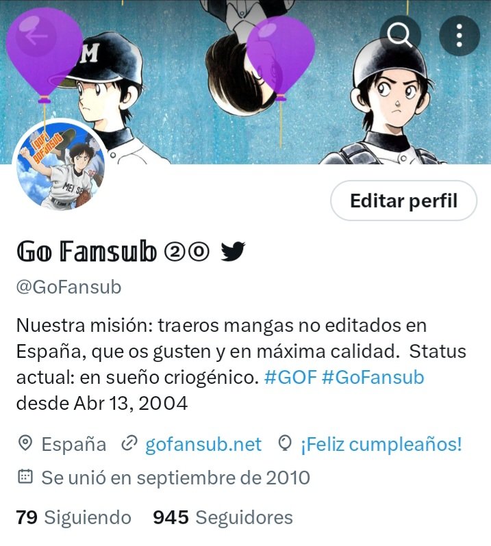 GoFansub's tweet photo. A pesar que este día nos pilla en nuestra cripta en sueño criogénico, sigue siendo nuestro #20Aniversario.
¡Gracias a todos por acompañarnos por tanto tiempo!
🎂🎁🎊🍻🍰🎉🎈🥂🍾
#GoFansub #GoFansub20 https://t.co/NABDlsovsQ