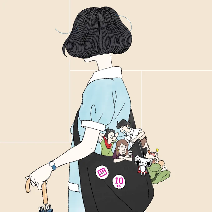 #一次創作作家のファンアート「四畳半神話大系」が学生の頃から大好きで、唯一描いてるファンアート! 