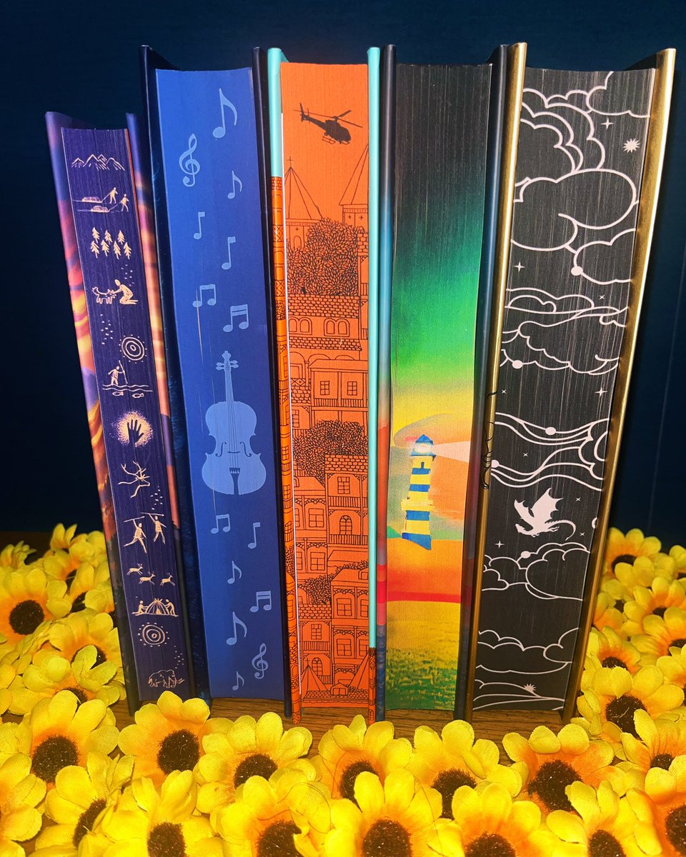 Morning #booktwitter just a small section of my sprayed edge books