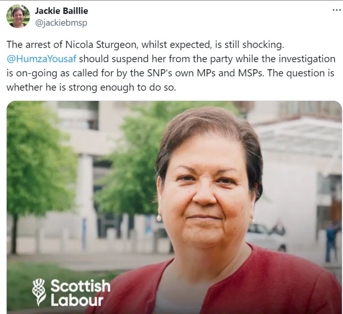 The problem with whipping up the baying mob is that one day the baying mob comes for you. Dame Jackie thinks politicians if under police investigation must be suspended. Presumably that now means Angela Rayner - if Keir Starmer 'is strong enough to do so.' Jackie?