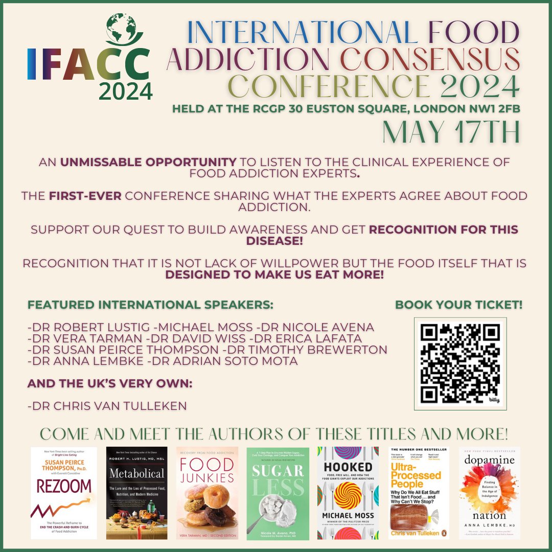 The Collaborative Health Community invites you to the International Food Addiction Consensus Conference. Click the link below for more information: 🔗 the-chc.org/fas/conference #IFACC2024 #food #foodaddiction