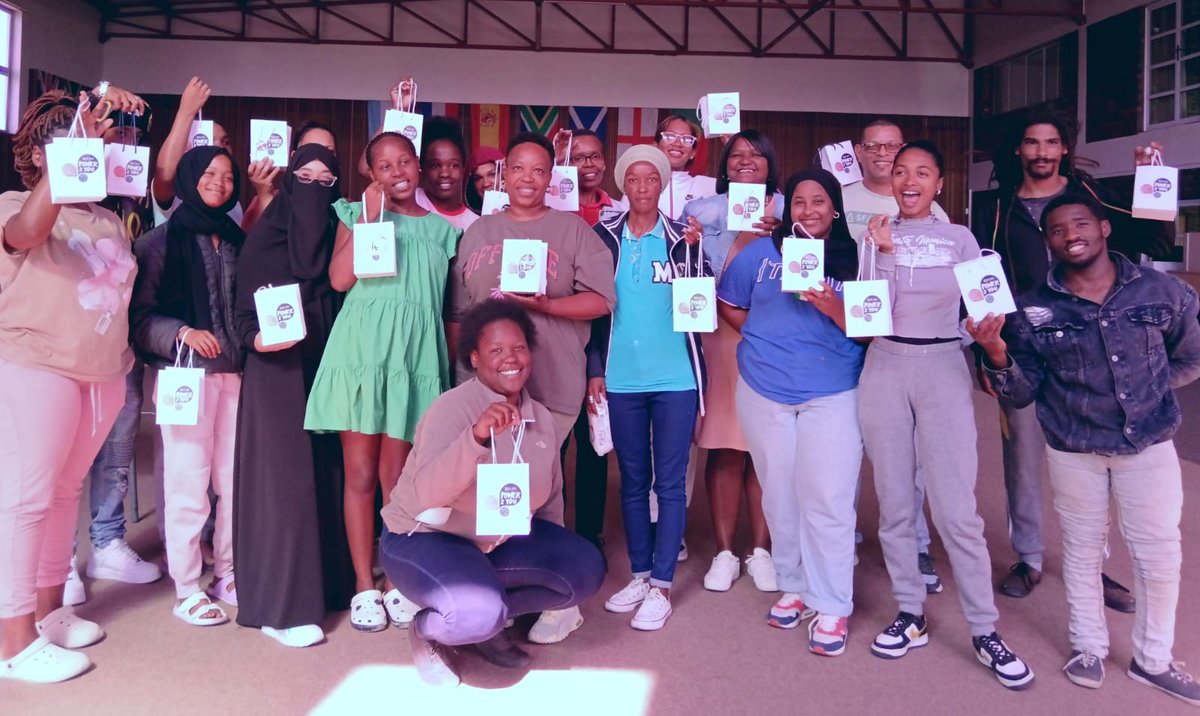 KolisiFdn's tweet photo. We recently distributed our Power2You packs to our Siyaphakama coaches!
Coaches Nosiphiwo โShuffleโ Bottomani (left) & Xolela โMbembeโ Payi (right), are now armed with resources to combat gender-based violence. Together, let's make a stand.
#Power2You #EndGBV #Siyaphakama https://t.co/LOLt3PrLce
