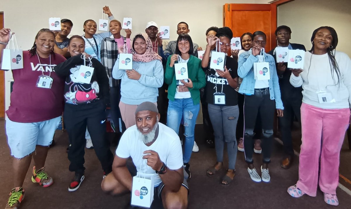 We recently distributed our Power2You packs to our Siyaphakama coaches! Coaches Nosiphiwo ‘Shuffle’ Bottomani (left) & Xolela ‘Mbembe’ Payi (right), are now armed with resources to combat gender-based violence. Together, let's make a stand. #Power2You #EndGBV #Siyaphakama