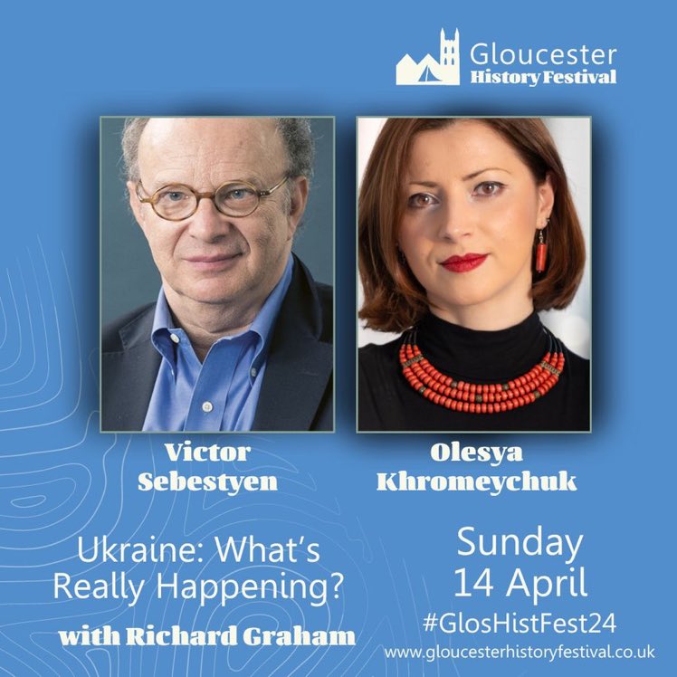 I’m looking forward to speaking at @GlosHistFest tomorrow. Join our panel at 4pm. gloucesterhistoryfestival.co.uk/events/ukraine…