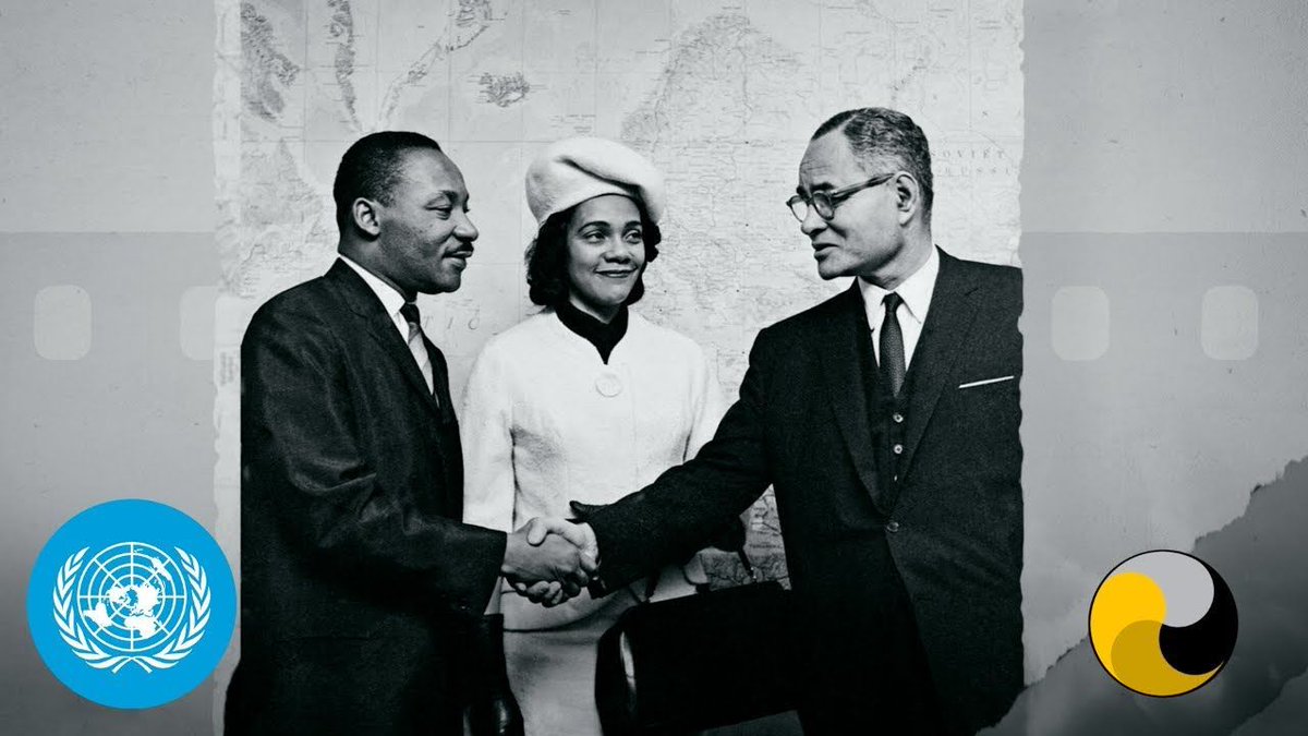 Did you know? Ralph Bunche was the first person of #AfricanDescent to win the Nobel Peace Prize (1950). He worked on the UN Charter and the Universal Declaration of Human Rights. Learn more about this pioneer peacemaker 📺buff.ly/4axA5b9