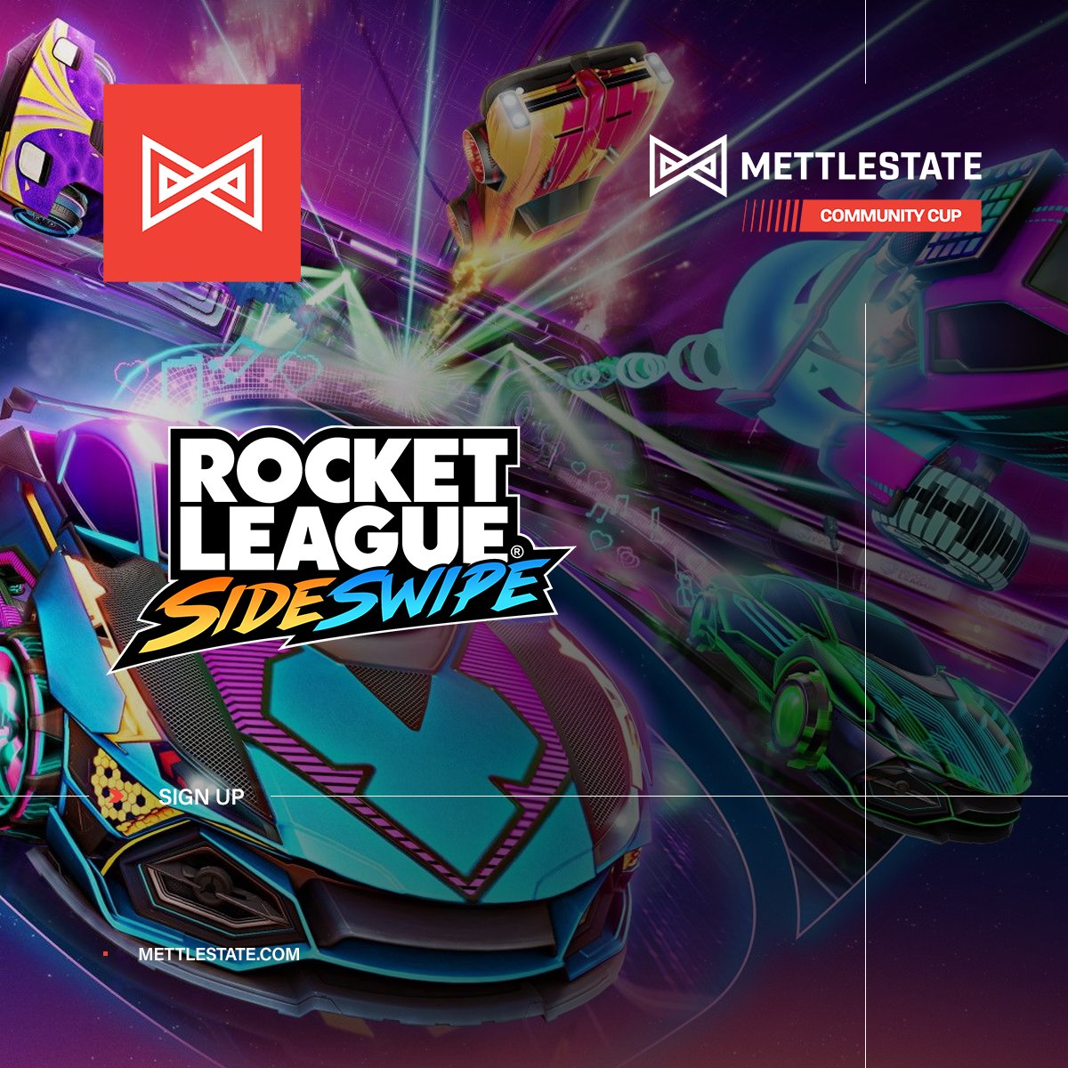 Mettlestate's tweet photo. Are you ready for today's #RocketLeagueSideSwipe community cup?! 🚗🏆
Check-ins open at 13:00CAT over on our Discord https://t.co/Wo4meTTPU1! 🕡🎮
Sign up here before closure at 12:00CAT 👉 https://t.co/wYces0624M
#ForgeGaming #CommunityCups https://t.co/e5fgAIcwOc