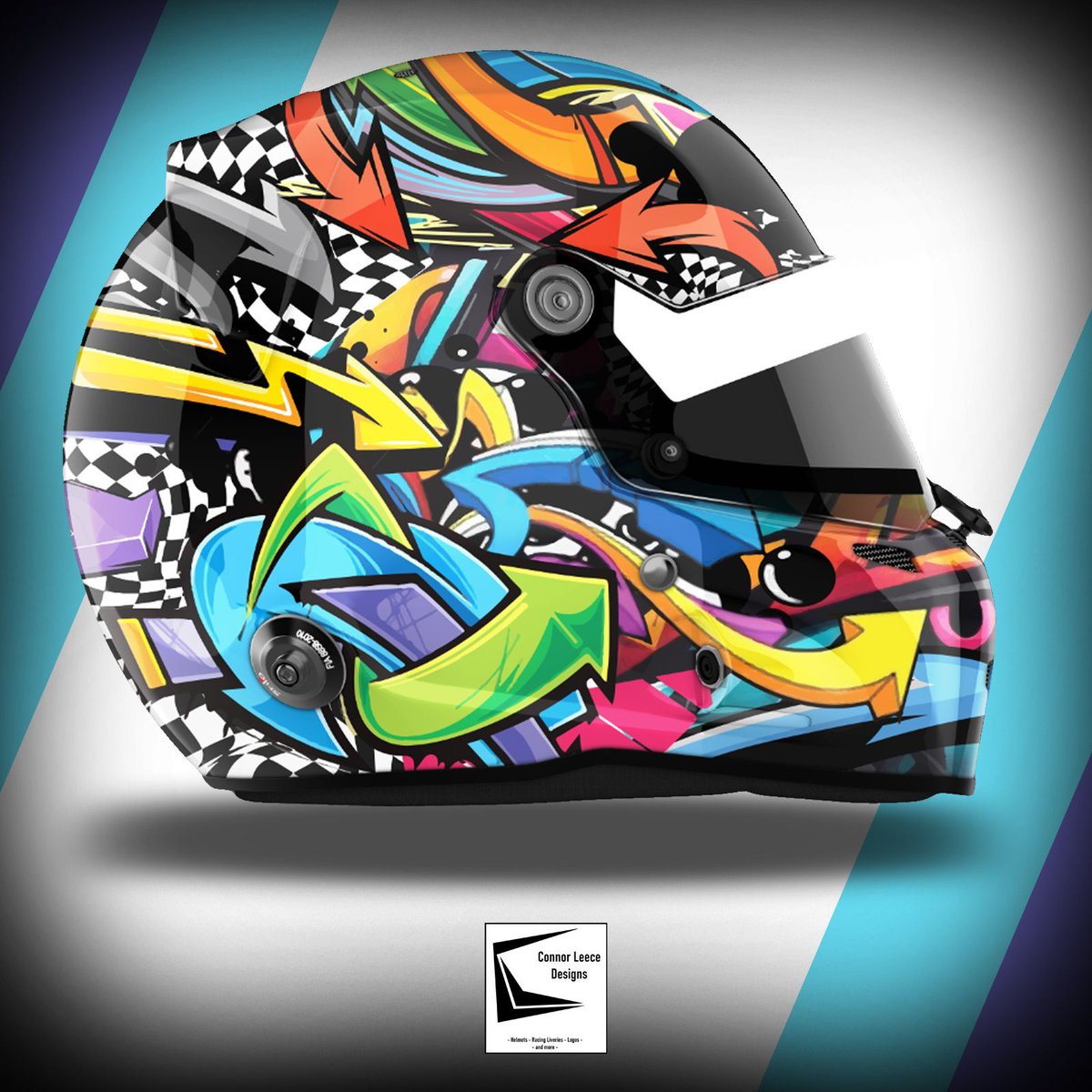 A new helmet design for @zeffgracing #f1 #fiaf2 #formula2 #fiaf3 #fiaf4 #helmetdesigner #helmet #indycar #indycarseries #indylights #karting #kart #racing #motorsport #helmetdesign #helmetdesigns #roadtof1 #ConnorLeeceDesigns