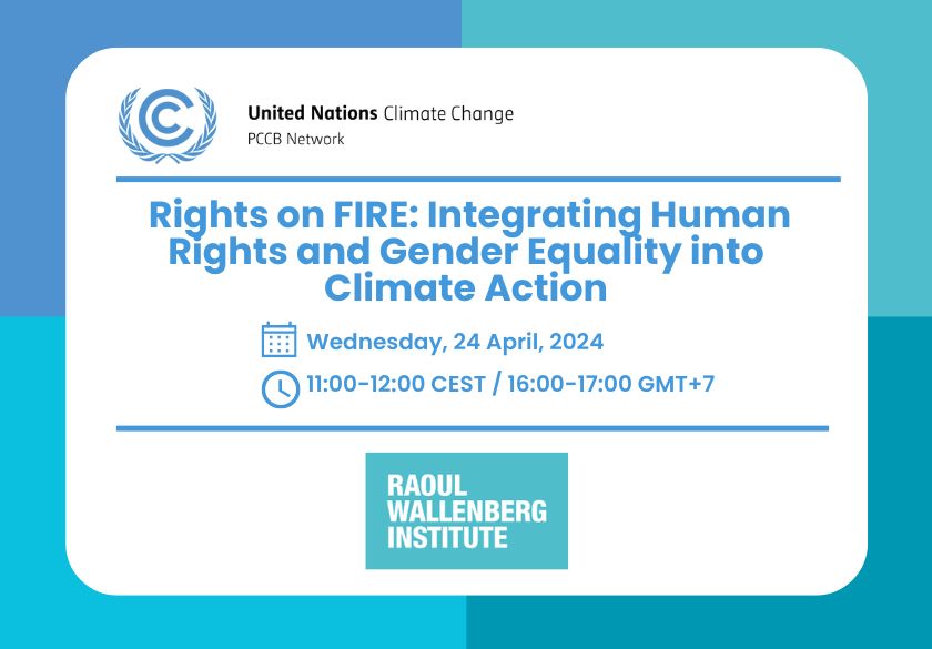 Join us on April 24 for a crucial discussion on integrating human rights and gender equality into climate action. Let's ignite change together with FIRE! Register now: buff.ly/43T25Ds