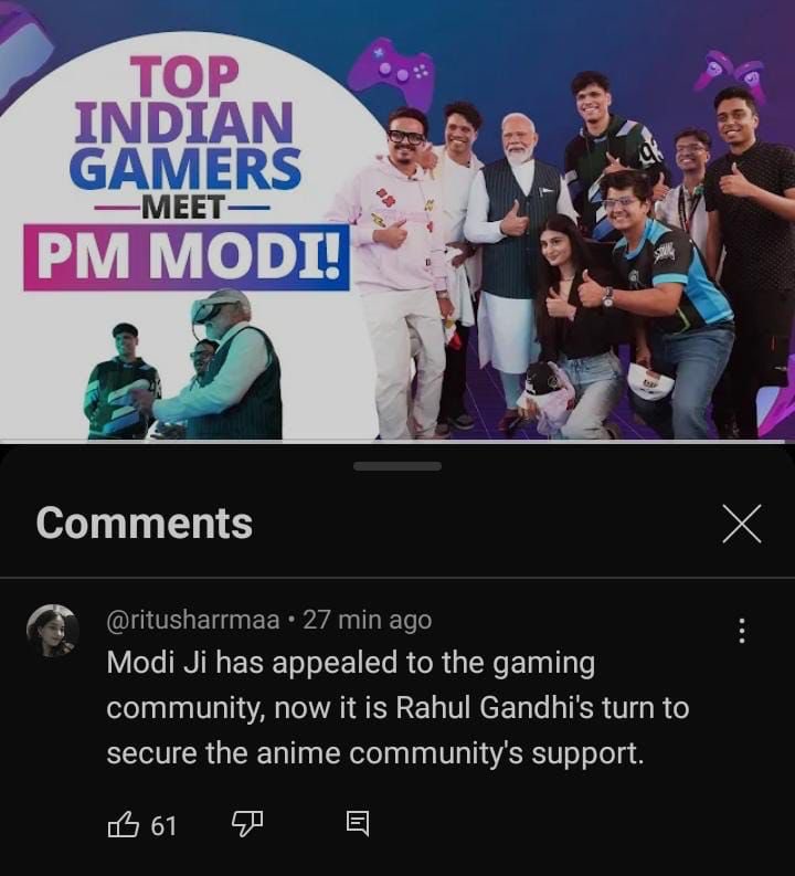 Full Support to Rahul Gandhi.. to get Anime as well as BTS community's support