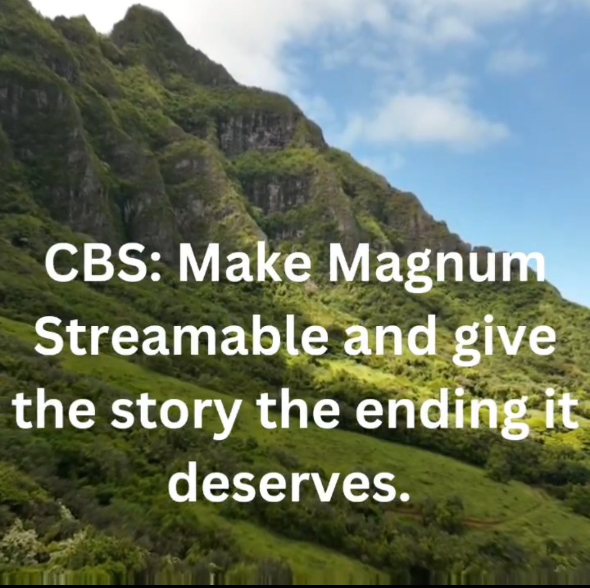 cataleya572324's tweet photo. Happy Saturday @CBSTVStudios @UniversalTV 
We discovered that you are capable of recovering series that have already been previously deleted...
So you can also do it for a show that is really loved by the fans.
#SaveMagnumPI #MagnumPI 
And then #MakeMagnumStreamable https://t.co/LPl0UkTkHl