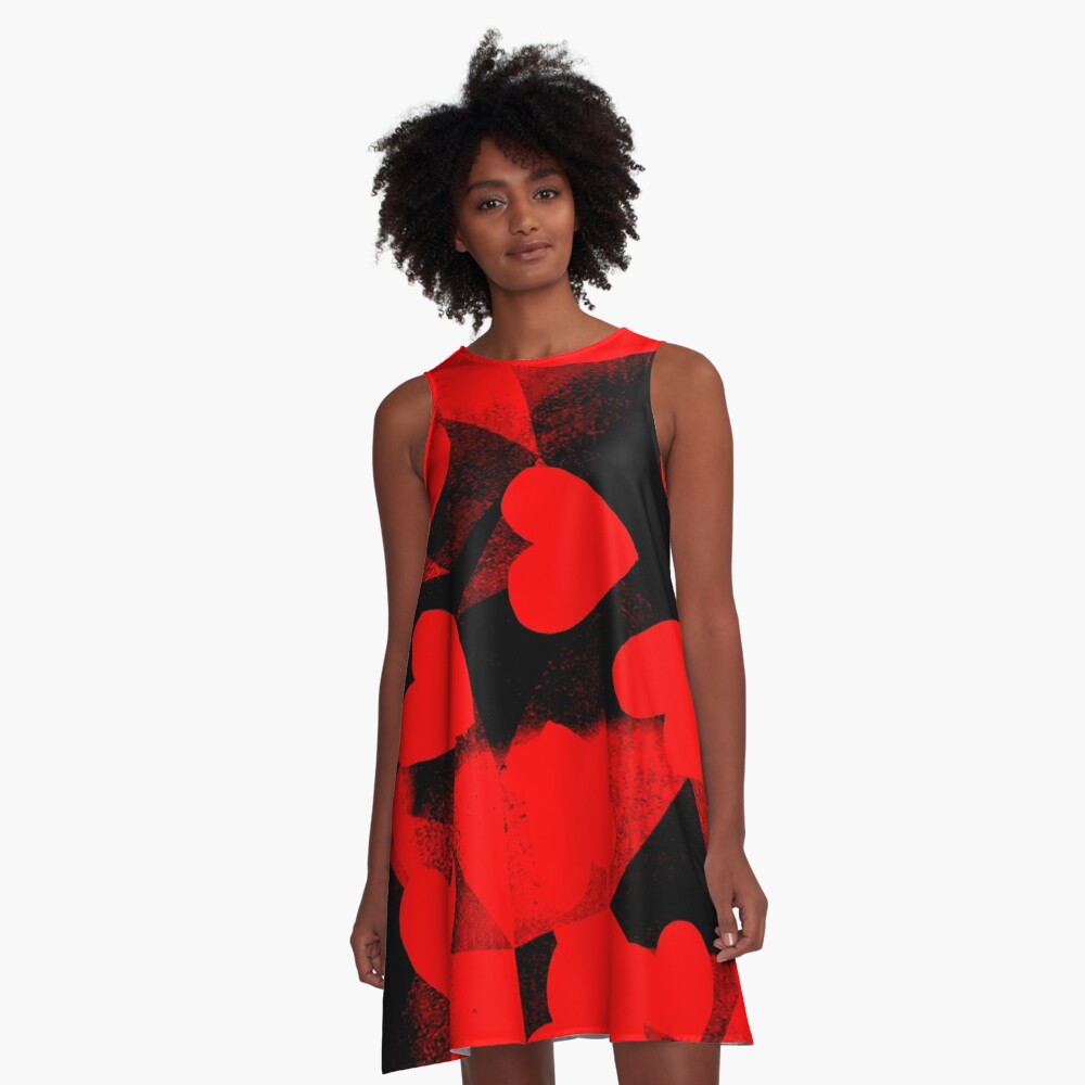 Time to start thinking about some eyecatching cooler attire? We stock a large range of awesome grunge, punk, rock, vintage style patterned clothing and accessories via our Redbubble site. Take a peek wont you? redbubble.com/i/dress/Hearts… #RBandME #grunge #dress #pattern #printed