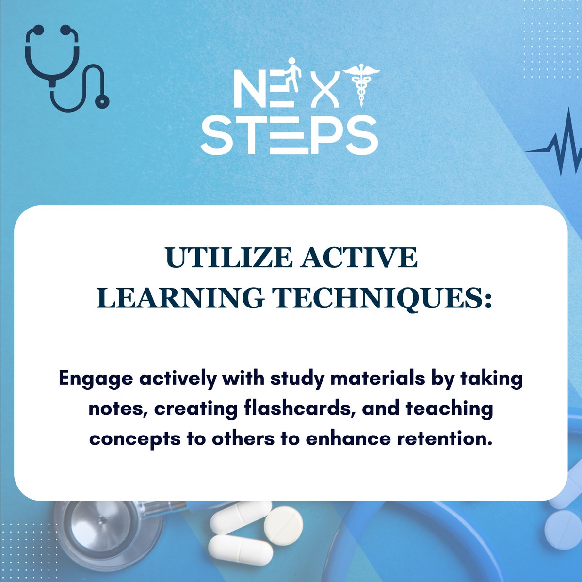 📚 Maximizing study time for USMLE success! Here are six key strategies to prioritize your prep effectively.
 Register Now : nextstepscareer.com/usmle-preparat…

#USMLE #usmleprep #usmlepreparation #nextsteps #nextstepsusmle #Step1 #step2ck #StudyStrategies