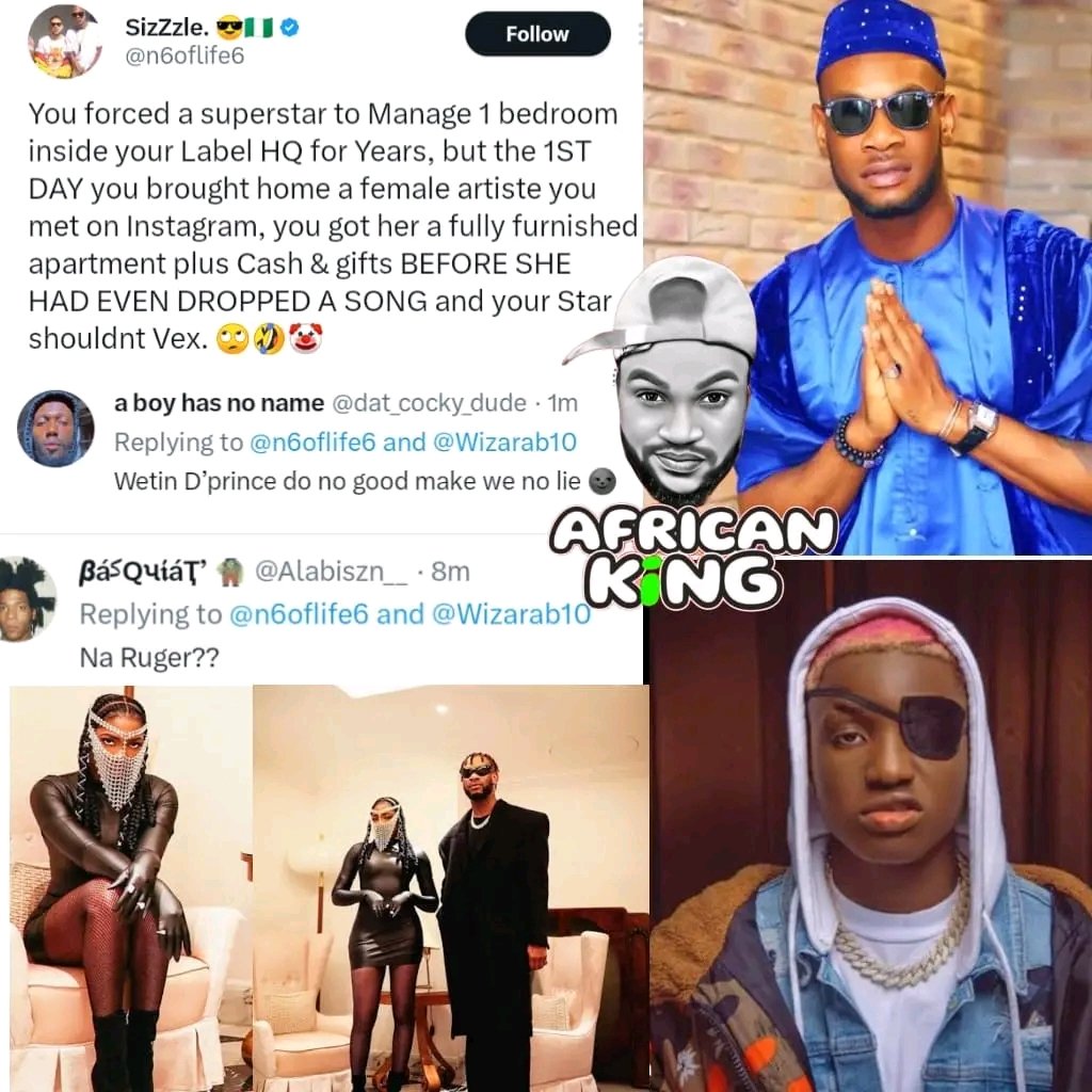 You forced a superstar to Manage 1 bedroom inside your Label HQ for Years, but the 1ST DAY you brought home a female artiste you met on Instagram, you got her a fully furnished apartment plus Cash &amp; gifts BEFORE SHE HAD EVEN DROPPED A SONG and your Star shouldnt Vex.