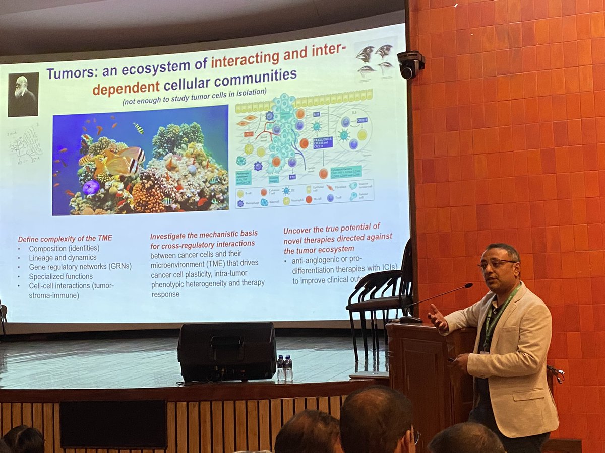 Interesting talk by <a href="/DasguptaRam/">Ramanuj Dasgupta</a> on Tumor microenvironment devwloping fetalostic behaviour  in relation to Liver cancer.. #GATC2024 <a href="/GATC_2017/">GATC 2024</a>