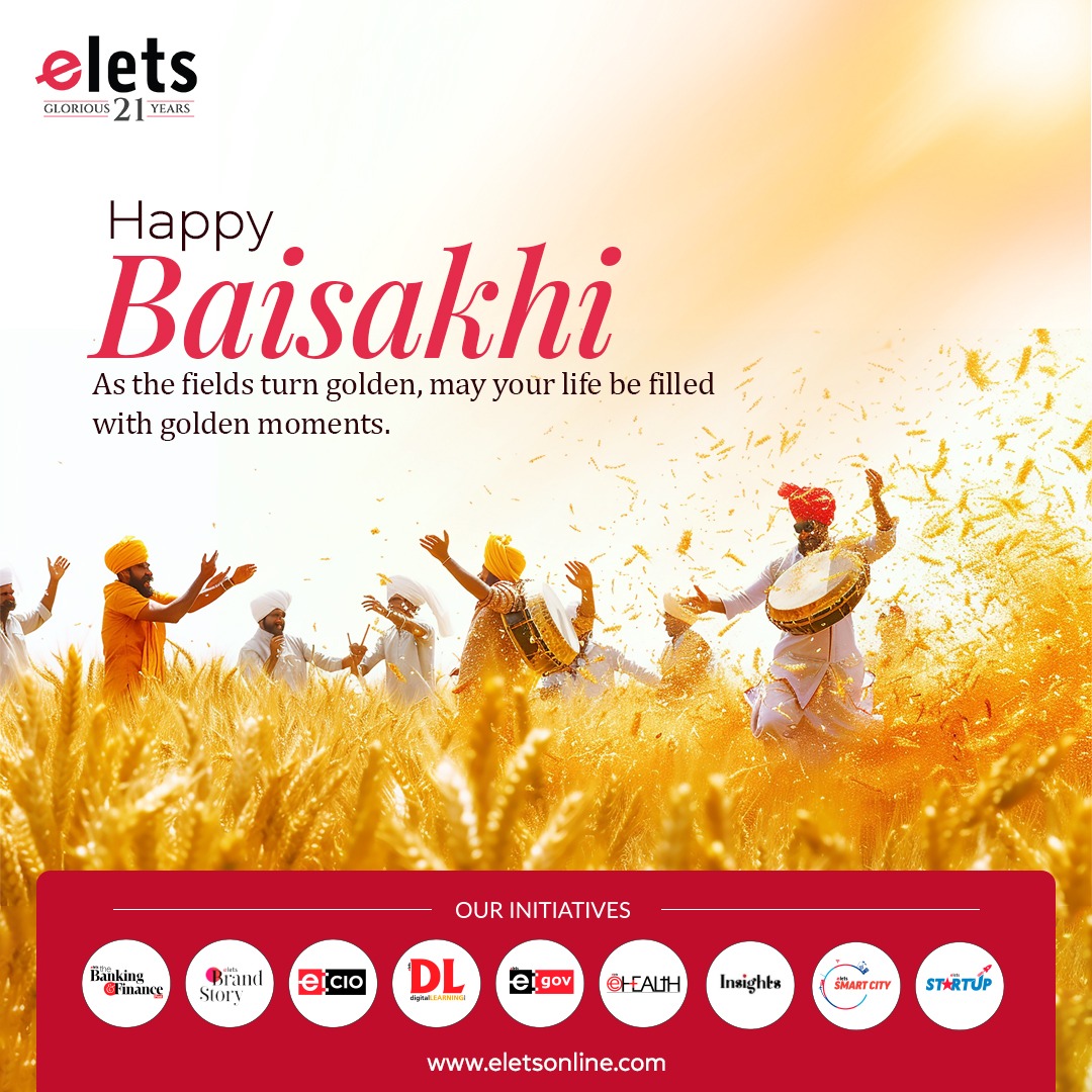 Elets Technomedia extends its warmest wishes for a joyous and prosperous #Baisakhi! This vibrant festival begins the harvest season and celebrates the rich cultural heritage. May this Baisakhi bring you happiness, good health, and success in all your endeavours. #HappyBaisakhi