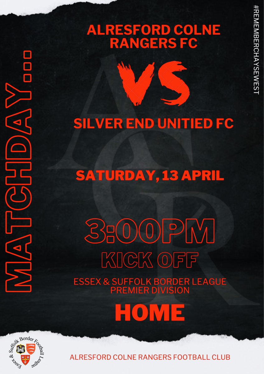 ACRFC1's tweet photo. 𝗠𝗔𝗧𝗖𝗛𝗗𝗔𝗬…

@ACRFC1 V’s @silver_endfc 

🔴⚫️

#rememberchaysewest
#alresfordcolnerangers https://t.co/pzqTQ8kgkN