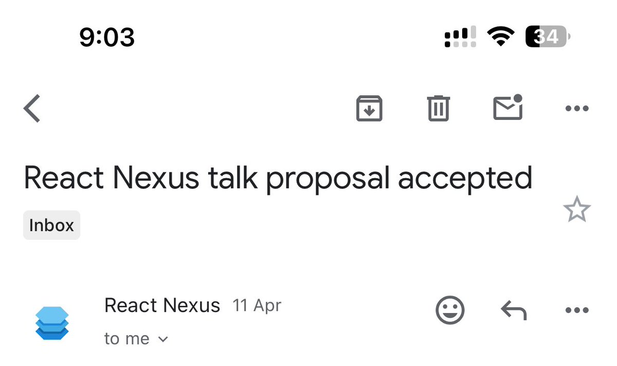 I will be coming to Bengaluru for React Nexus 🙏 See you all ⭐️