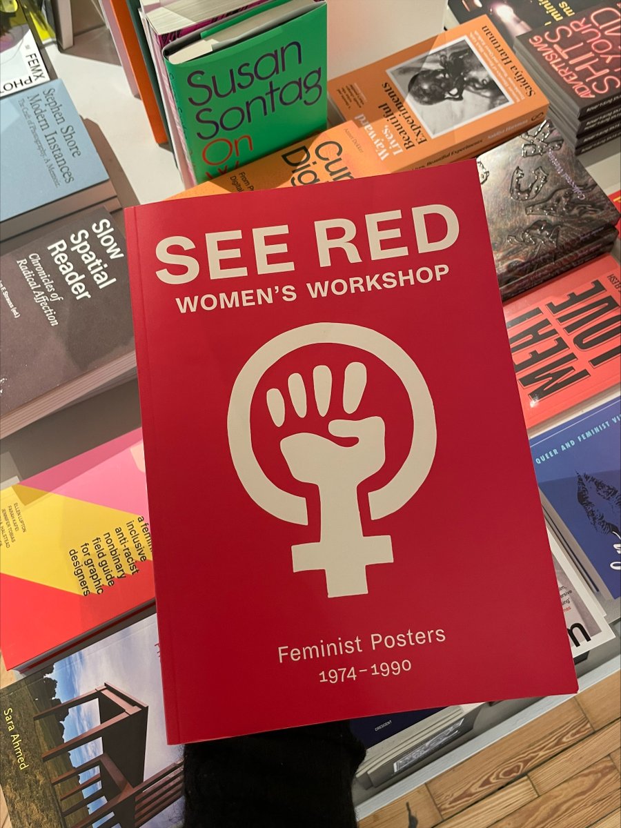 SLG_artupdates's tweet photo. 📚 In the SLG Bookshop: See Red Women’s Workshop started in 1974 with the aim to combat sexist images of women &amp; to create positive alternatives. This book features all of their original screenprints, alongside radical commissioned campaign posters. Published by @4CornersBooks https://t.co/XbQL33kq8C