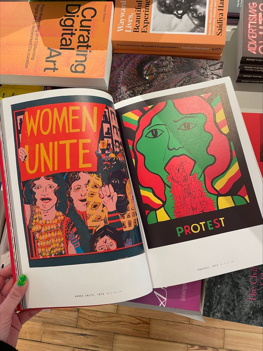 SLG_artupdates's tweet photo. 📚 In the SLG Bookshop: See Red Women’s Workshop started in 1974 with the aim to combat sexist images of women &amp; to create positive alternatives. This book features all of their original screenprints, alongside radical commissioned campaign posters. Published by @4CornersBooks https://t.co/XbQL33kq8C