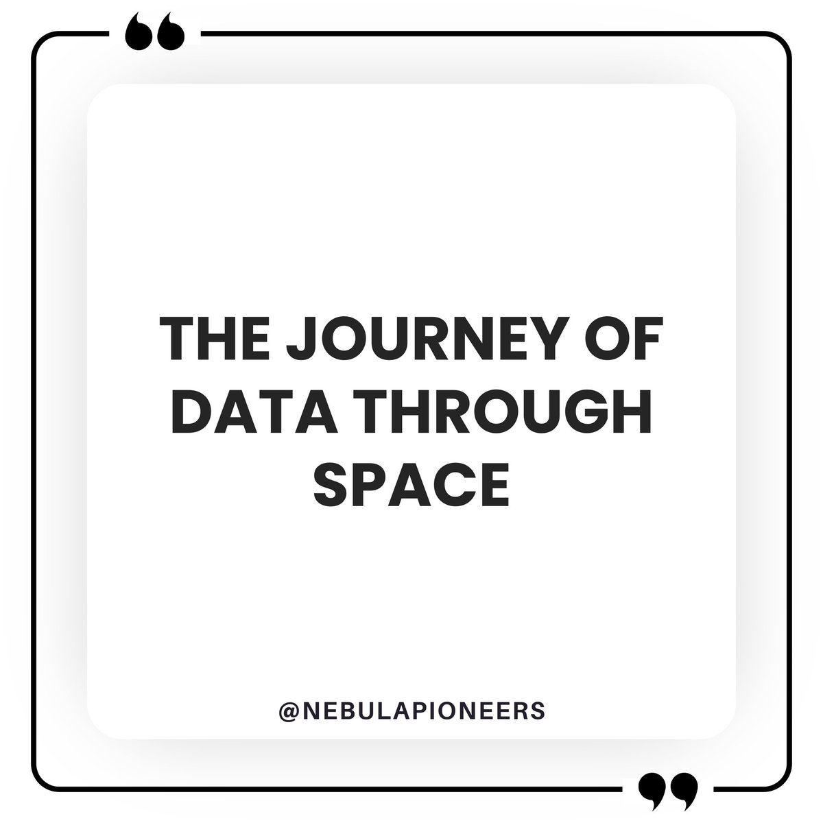 Journey of Data through Space - Exploring the vast landscape of data, where information travels at the speed of light. 🌌 

(1/n)

#DataJourDataVisualizationation #SpaceData #InformationAge #CloudComputing #DigitalTransformation #DataAnalytics #TechExploration