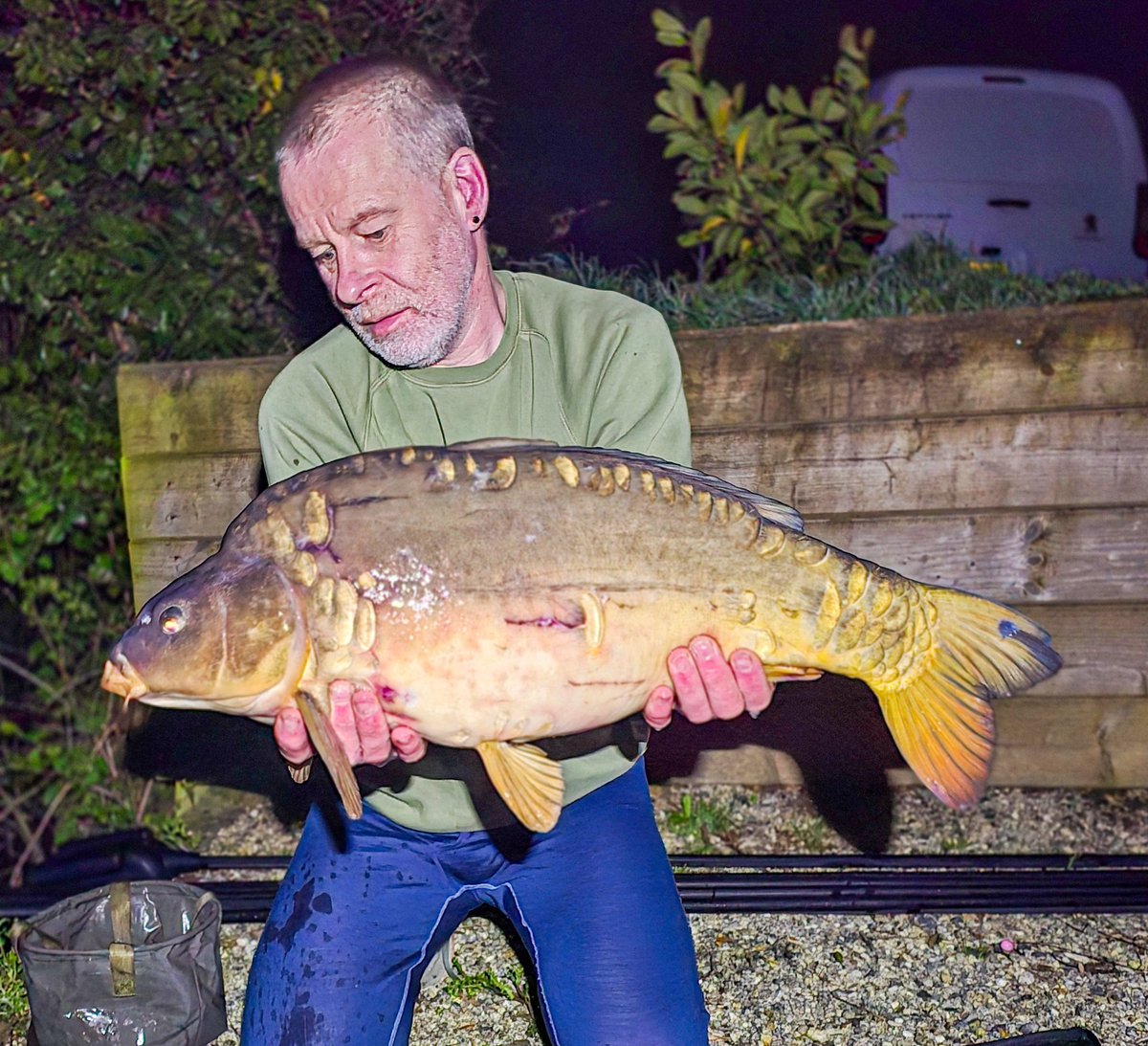 0300 wake up call 👍😀🎣 #carpfishing #angling #angler #mirrorcarp