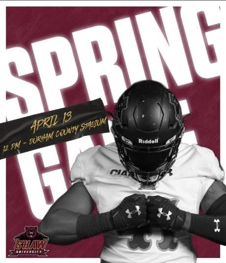 I Will Be Attending Shaw University’s Spring Football Game on April 13 
🐻❤️🖤@CoachReid74 @ShawUFootball @rosewoodfball #AGTG #LETSWORK