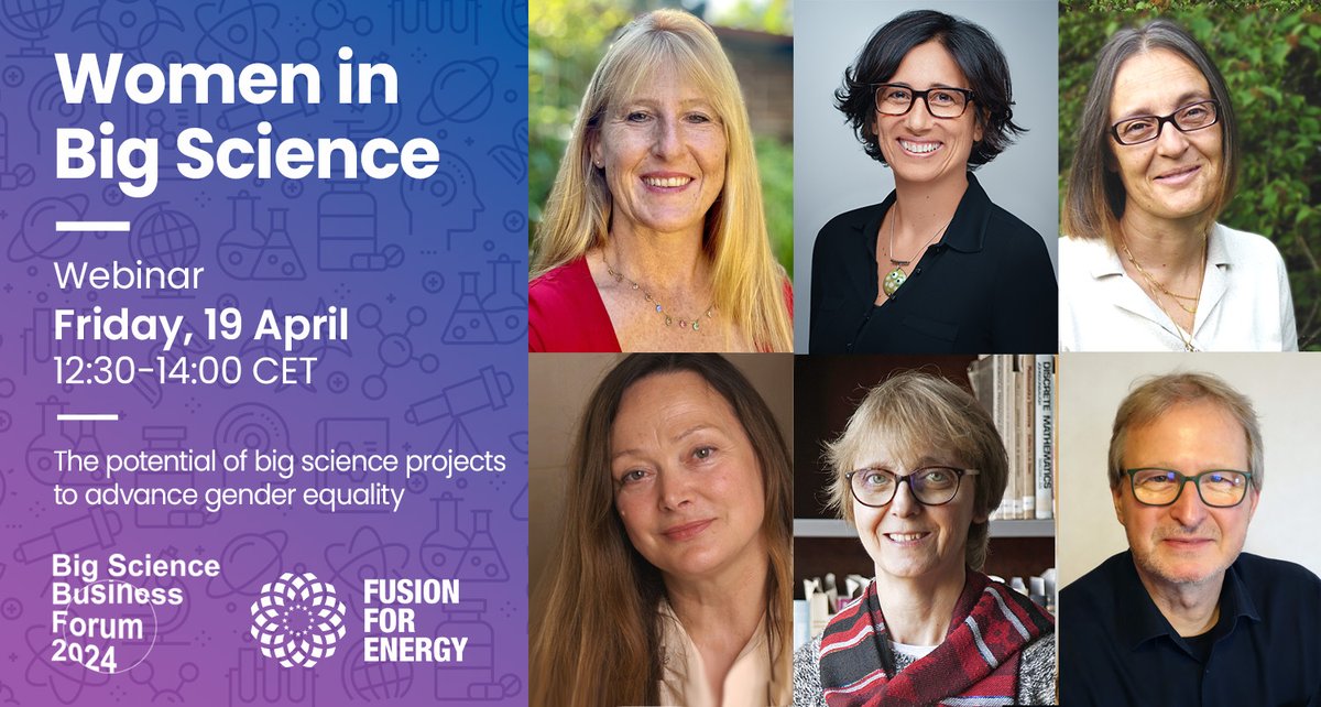 How can #bigscience advance gender #equality? 

A @fusionforenergy webinar hosted by the @BSBF2024 will look into this question. 
Register here: ecs.page.link/LW9XS

#BSBF2024 #potential #career #development #opportunity #leadership #mobility
#learning #development