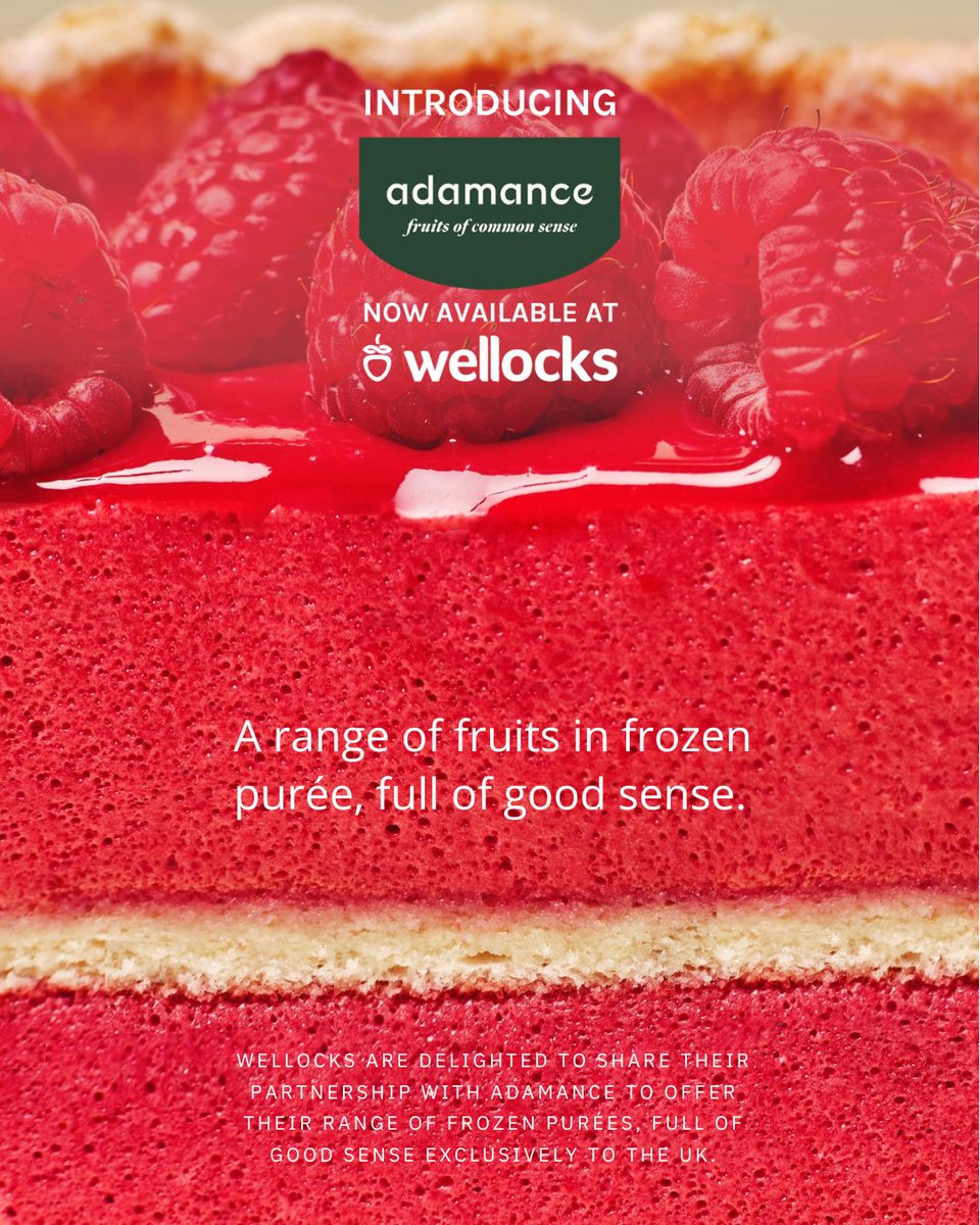 Did you spot Adamance in this month's @chefpublishing issue? Discover the Adamance frozen fruit purees range here > bit.ly/3IN586B