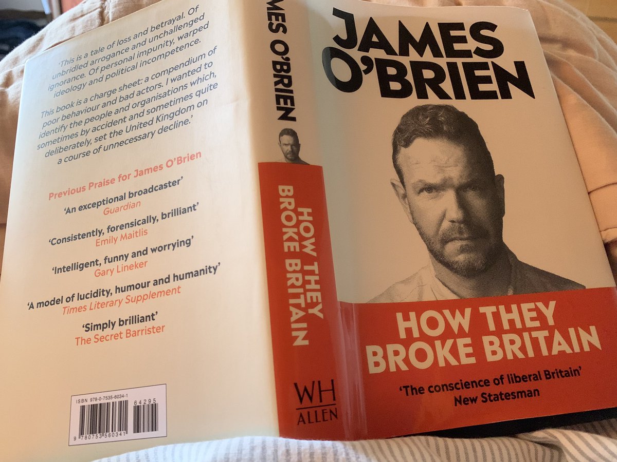 Im reading ‘How they broke Britain’ by @mrjamesob and so far I have got to the bit which makes your blood boil and moved on to the bit where I feel physically sick. I hope there is a special place in hell for these bad actors. Worth reading.