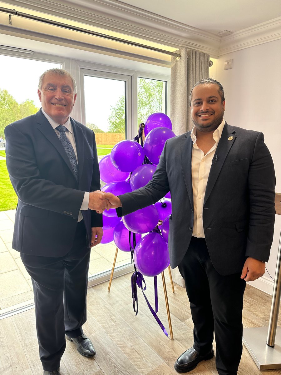 It was a pleasure to open the brand new @GoldCareHomes Peveral Green Care Home Fantastic staff the care home offer luxury surroundings and exceptional care for the elderly 💜🌳