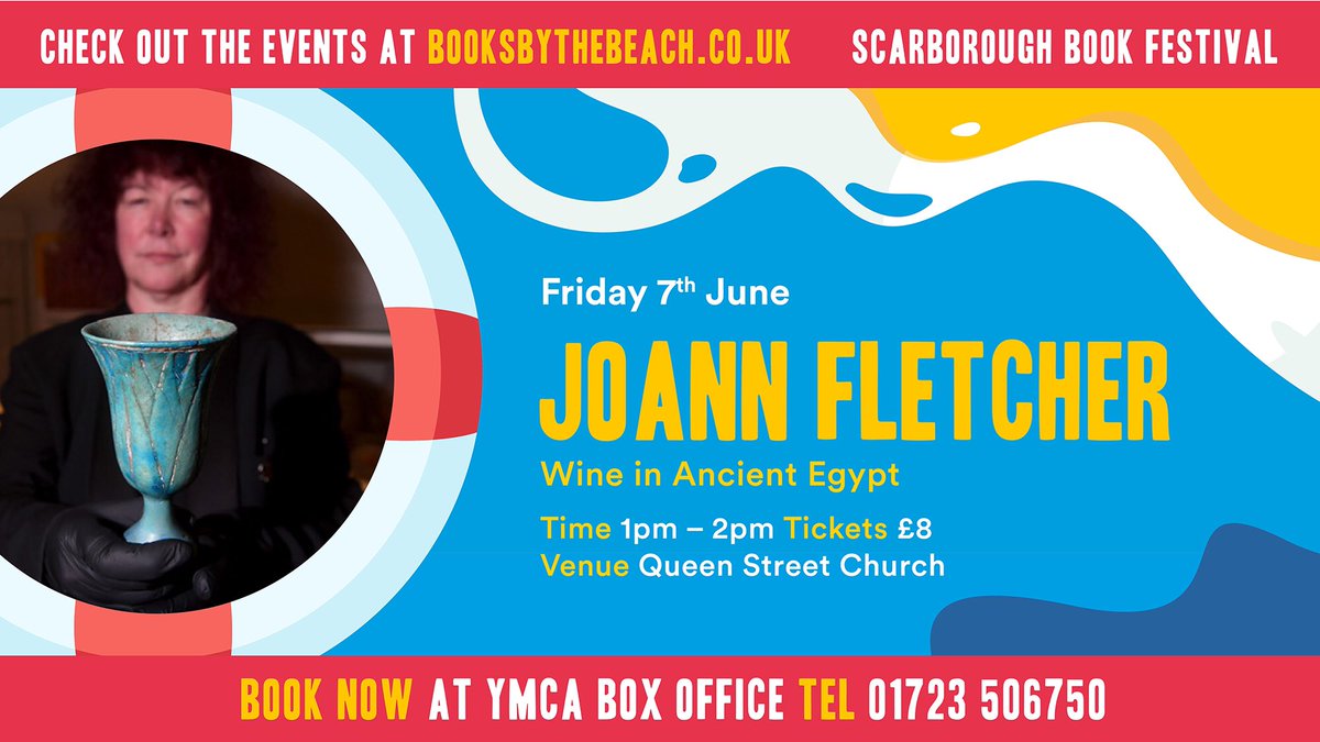 From temples of the gods to the table of #cleopatra - Don’t miss Prof Joann Fletcher @ImmortalEgypt Fri 7 June 1pm #Scarborough talking wine in #AncientEgypt Tickets here:- ticketsource.co.uk/ymcascarboroug…
#winelovers #Egyptology #Egypt #History @ScarbsMuseums @bekbythesea @BooksUpNorth