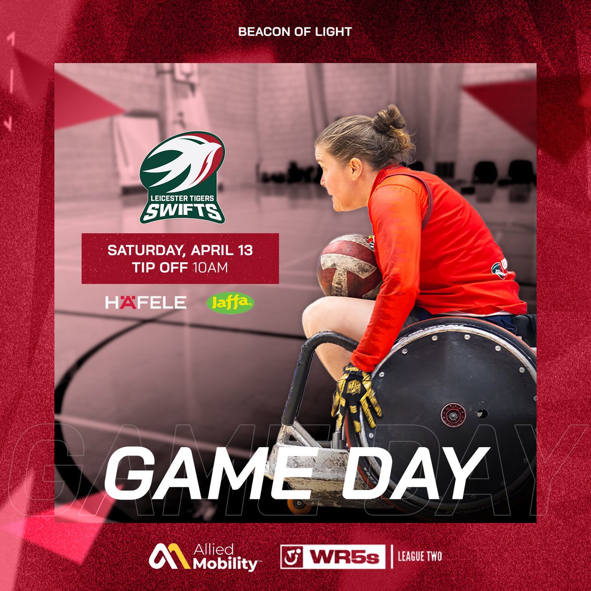𝑮𝒂𝒎𝒆 𝑫𝒂𝒚 🏉 The Leicester Tigers Swifts are competing in the first Wheelchair Rugby Fives tournament of 2024 today 💪 To stay up to date with the action, click the link in the Foundation’s bio 🔗 #WheelchairRugby #WCR #Rugby #Tigers #LeicesterTigers #wr5