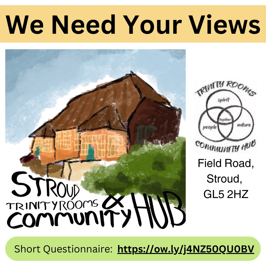 To help the ongoing efforts of our hub we have a short questionnaire & need to hear from you. Your responses will help to support our funding application to buy the building for the community. We appreciate your help which truly does make a difference! 🙏 ow.ly/j4NZ50QU0BV