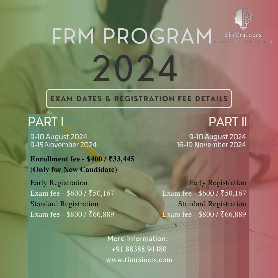 🔔 Calling all future financial risk experts! 📈 Don't let time slip away. The #FRM deadline is fast approaching. Seize the opportunity, register now, and take the first step towards mastering risk management. 🌟 #DeadlineReminder #FinanceCareers #FRMexam #FRMpart1 #FRMpart2…