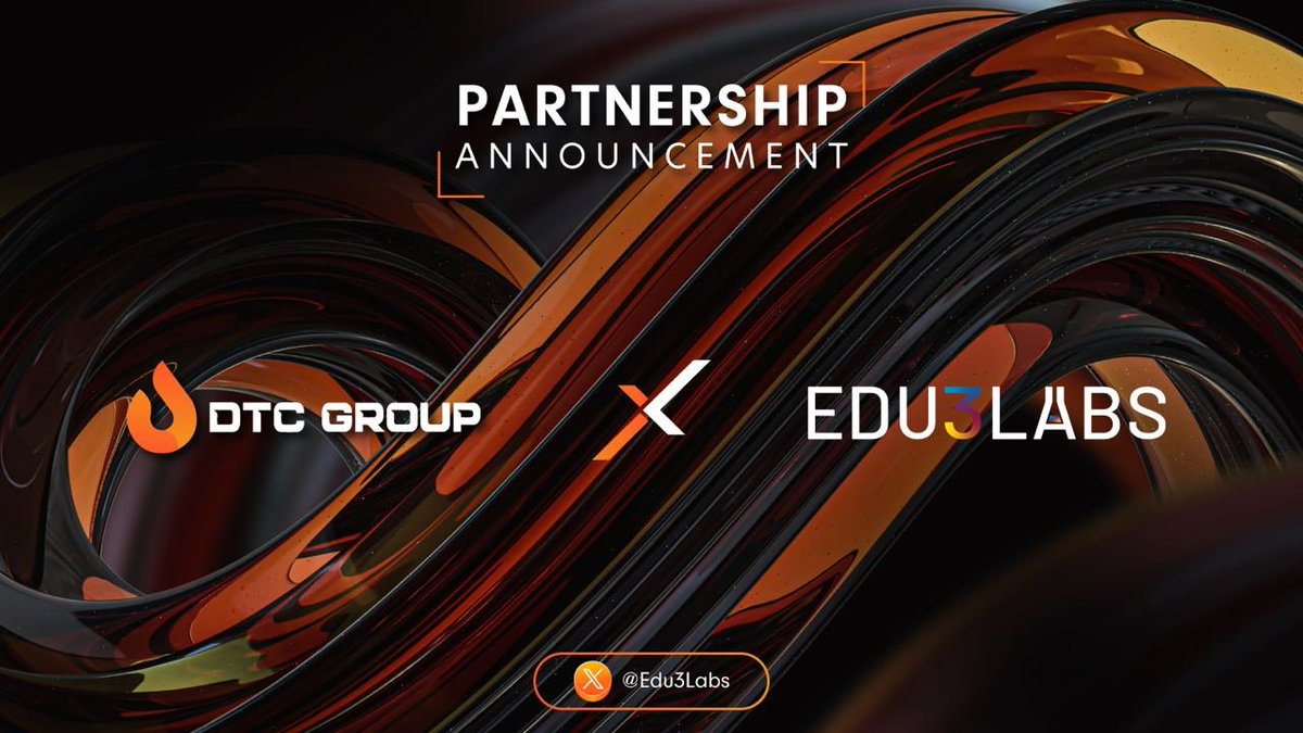 #Edu3Labs is thrilled to announce our latest partnership with @DTCGroup_! 🤝 🚀 Joining forces with @DTCGroup_ Group, a leading web3 Incubator, Accelerator & Agency, marks an exciting step forward in our mission to revolutionize the learning experience. Through the fusion of…