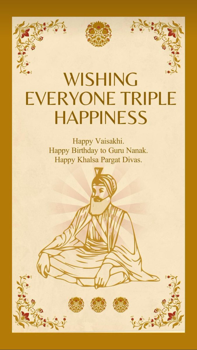 Celebrating #Vaisakhi !🌾 This vibrant festival on April 13/14 marks the spring harvest specially in Punjab. It commemorates the formation of the Khalsa by the tenth Guru, Sri Guru Gobind Singh ji in 1699. Enjoy colorful parades, music, dancing, and community joy! #Baisakhi2024