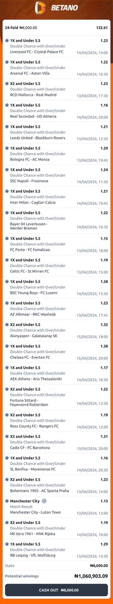 Weekend games only 100 odds on BETANO (+18) Code: FOGE3RQ0 Register here: bit.ly/4cr1tcd Promo code: CINDY Play responsibly