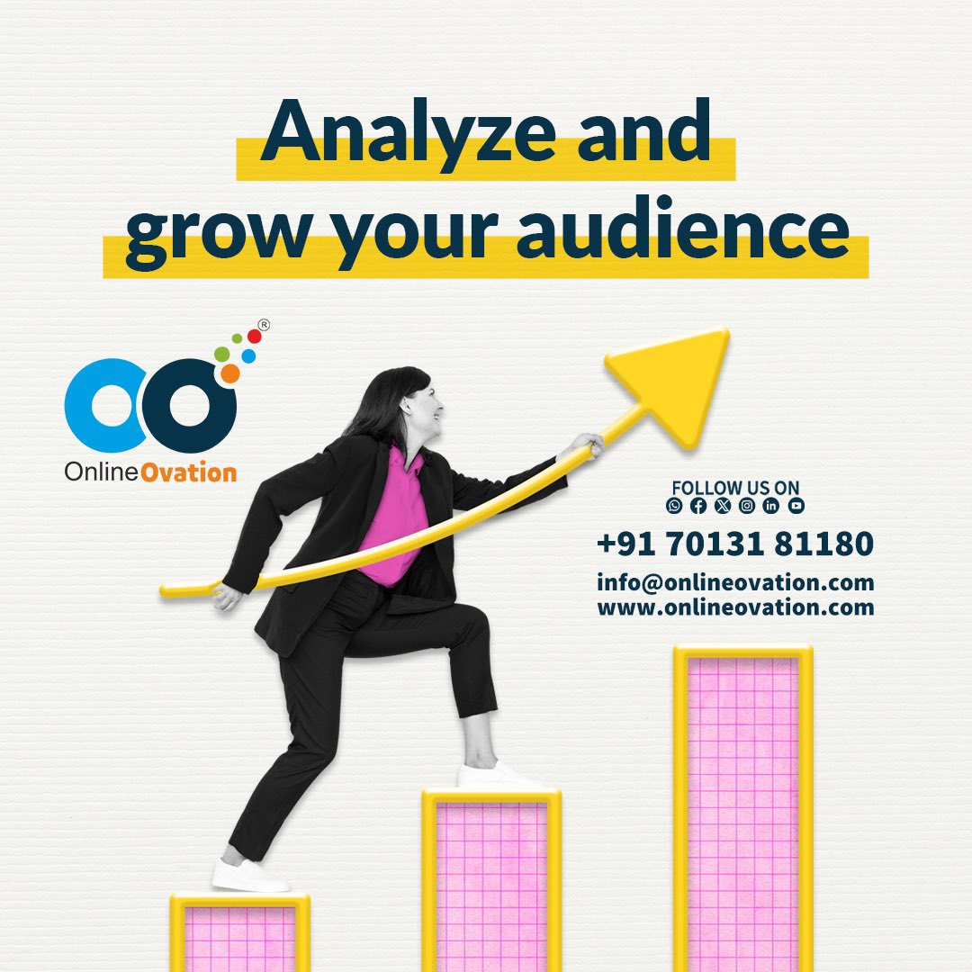 Our expert team specializes in analyzing audience demographics, behaviors, and preferences to help you better understand and grow your audience.

Reach out to Onlineovation today!!

#Onlineovation #digitalmarketing #onlinegrowth #audience #userengagement #socialmediamarketing